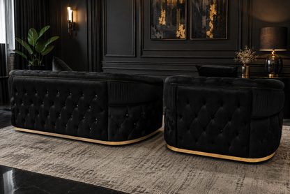 Khalifa Chesterfield Sofa – Luxury Button-Tufted Velvet Sofa