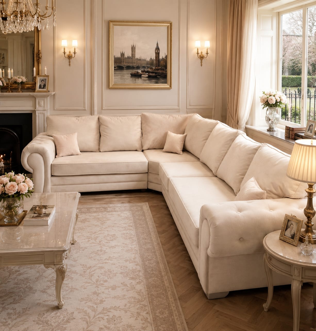 Verona Sofa – Luxury Modern Upholstered Fabric Sofa
