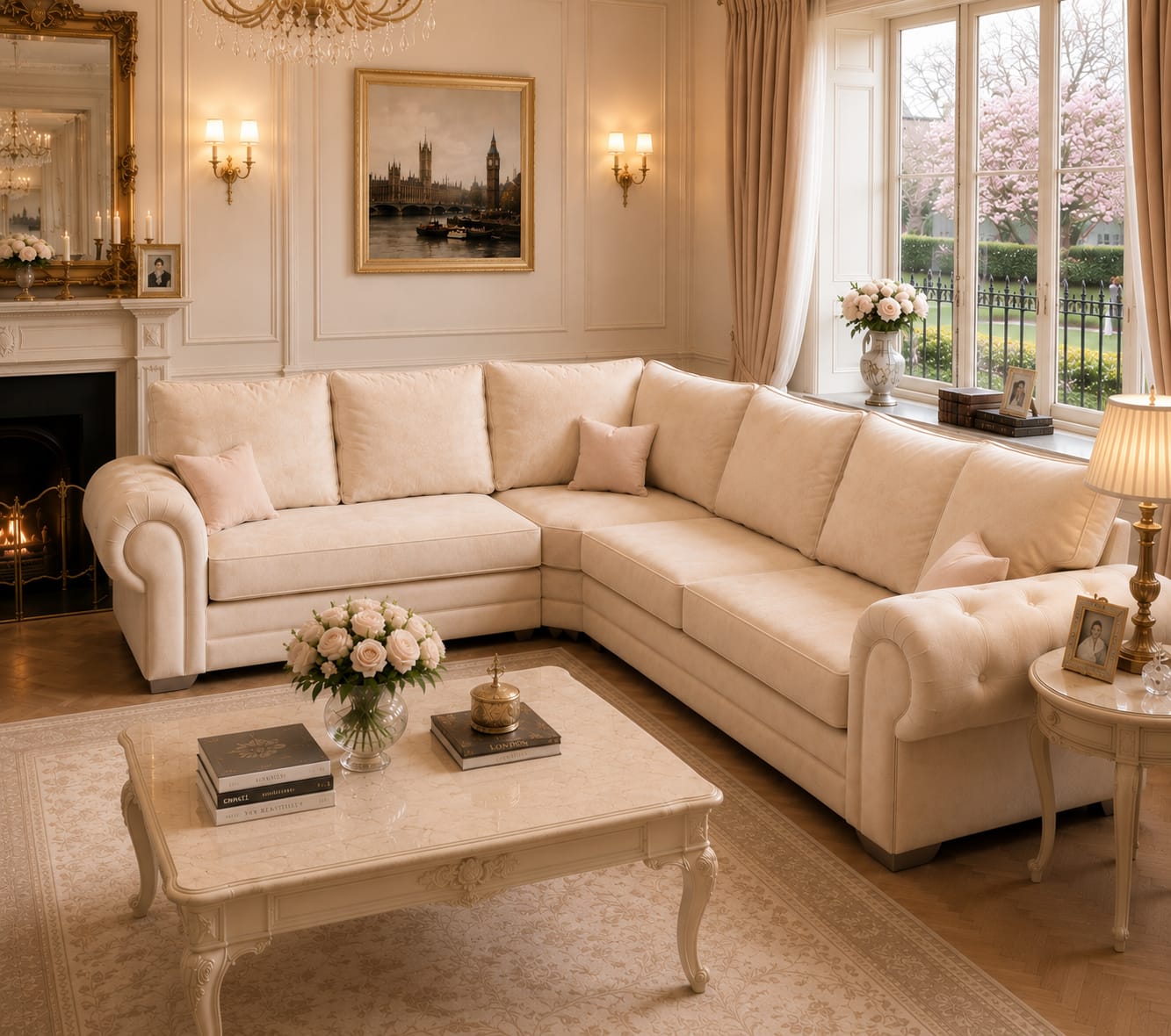 Verona Sofa – Luxury Modern Upholstered Fabric Sofa