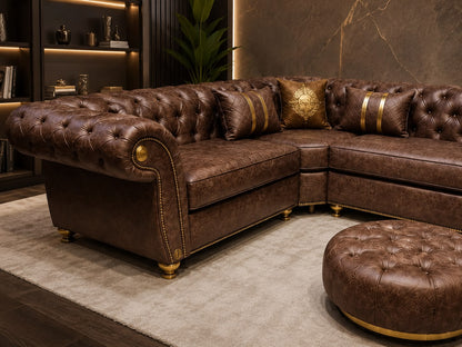 Fabric Chesterfield Sofa