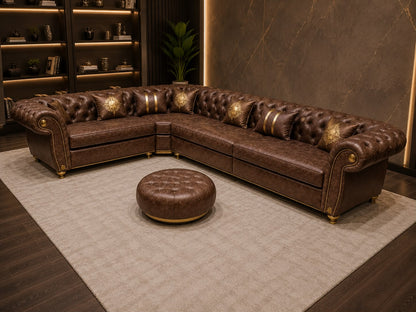 Fabric Chesterfield Sofa